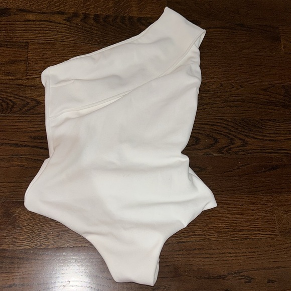 NWT HAIGHT MARIA ONE PIECE CREPE SWIMSUIT SIZE SMALL OFF WHITE Z573 - Picture 4 of 6